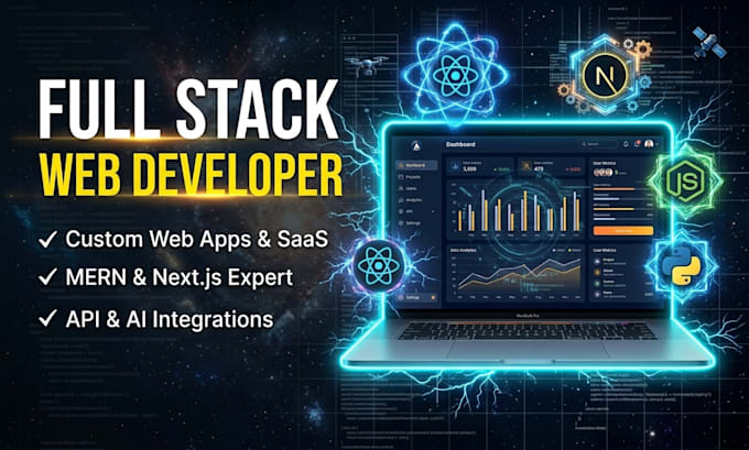 build a custom full stack web app or front end developer