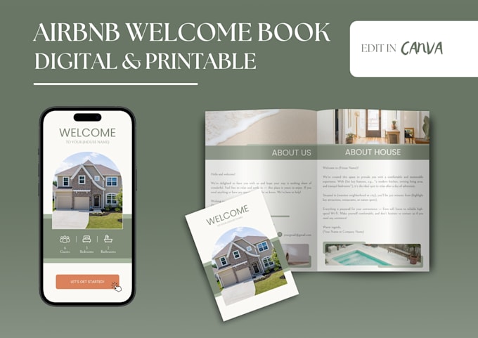 create a custom welcome book for your airbnb