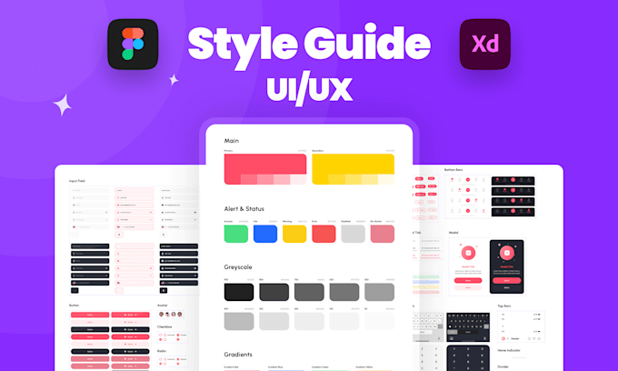 Design a style guide ui ux, uiux design in figma by Zakir_uiux | Fiverr