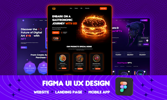 Landing page ui ux, figma website design, home page ui ux, uiux by ...