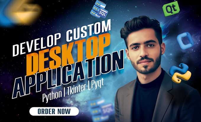 Build custom python desktop apps with pyqt and tkinter gui by Arhamm07 ...