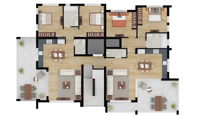be your architect, draftsman for house plan, 2d floor plan, 2d renders
