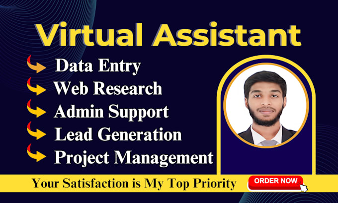 be your admin and personal virtual assistant for admin support and web research