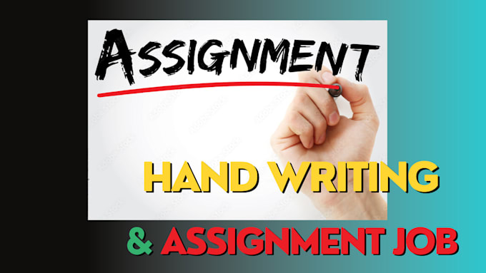 do hand writing assignment job