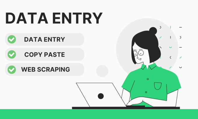 Do data entry, web scraping, copy paste and typing by Fernandaliro | Fiverr