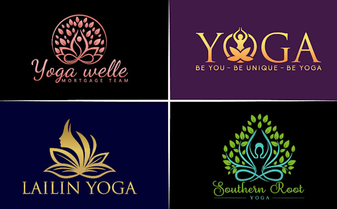 do beauty yoga spa skincare and meditation logo design