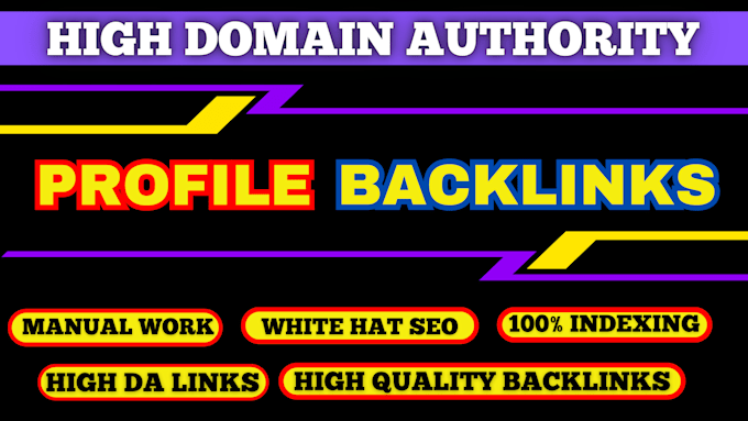 do da50 plus unique permanent dofollow SEO profile backlinks
