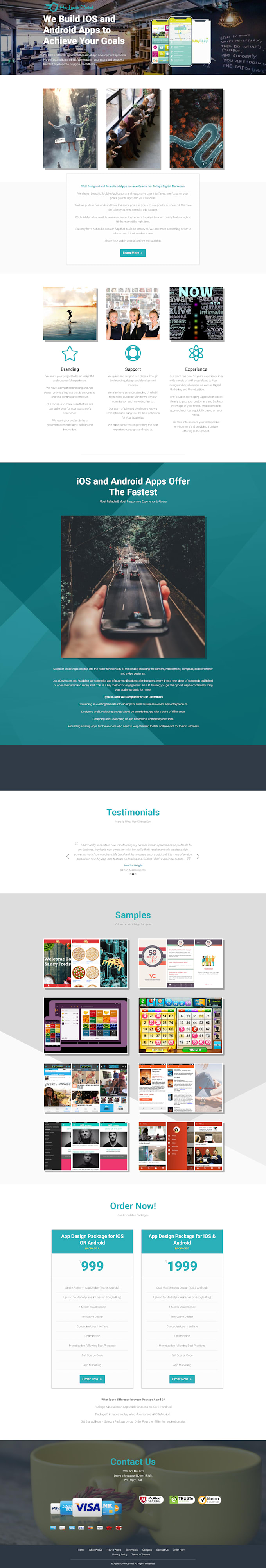 create an automated apps website