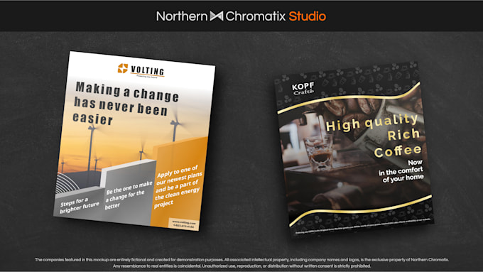 design a professional poster for you or your company