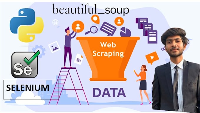 Do web scraping using selenium and beautiful soup by Mod960 | Fiverr