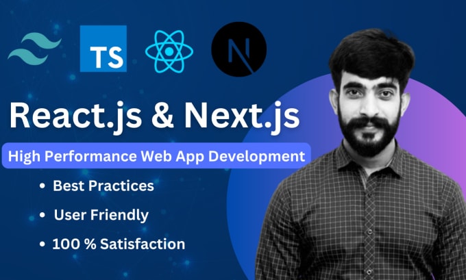 Develop react js next js websites using tailwind css by Malikhaider20 ...