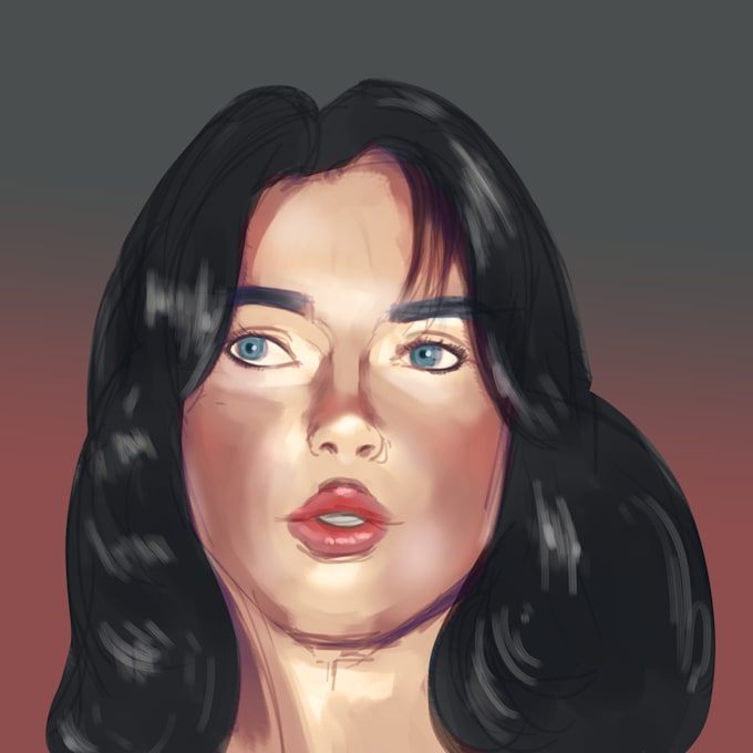 draw digital oil painting