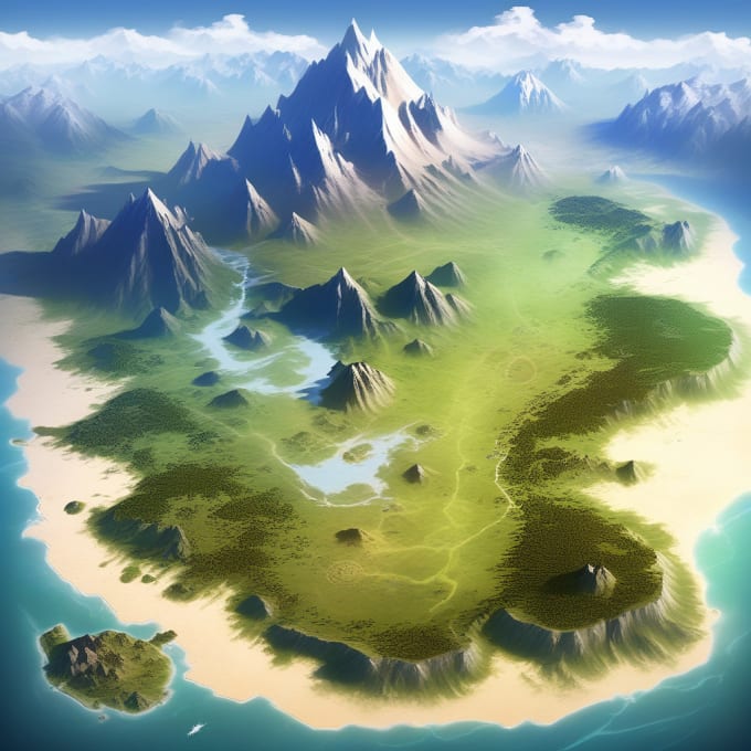 Create your fantasy map worldmap bottlecap by paintant fiverr