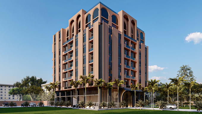 design 3d architectural commercial exterior and restaurant interior rendering