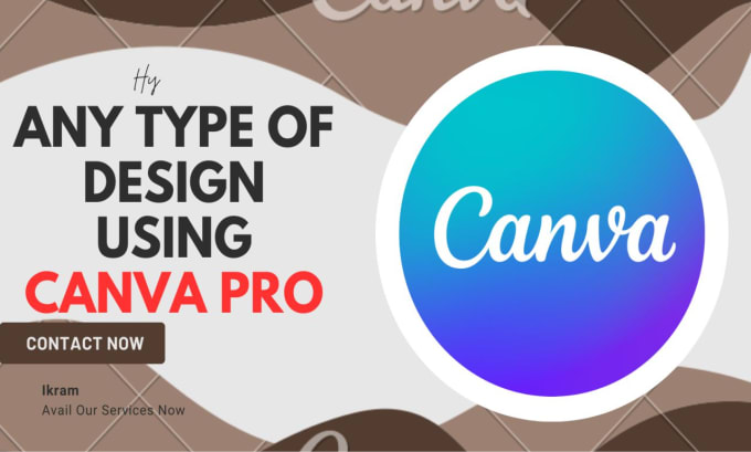 Create any type of design using canva by Ikramkhan614 | Fiverr