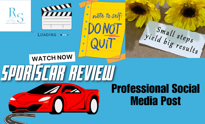 Create your social media postings by Rayon stone Fiverr