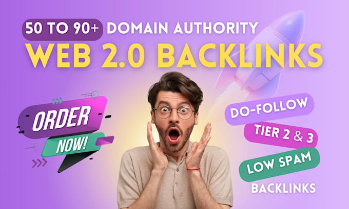 provide high da web 2 0 backlinks and article submission
