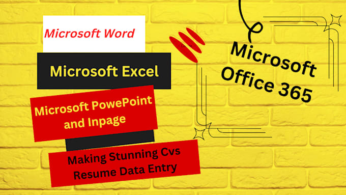 Do microsoft office word excel and powerpoint and inpage by U ...
