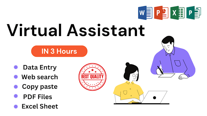 do ultimate data entry assistant , excel data mining, copy paste, within 3 hrs