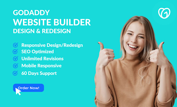design or redesign a responsive godaddy website