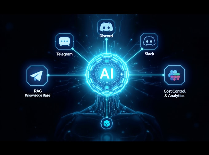build a custom ai persona images chatbot for telegram, lark, discord and slack
