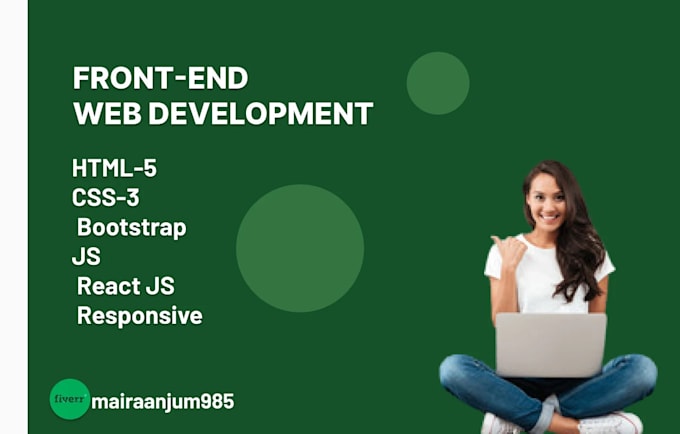 Create responsive website in html css javascript bootstrap by ...