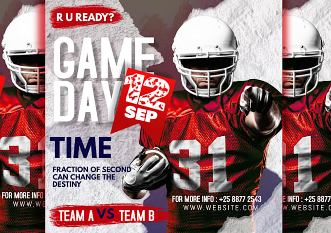 design your sports flyer or poster