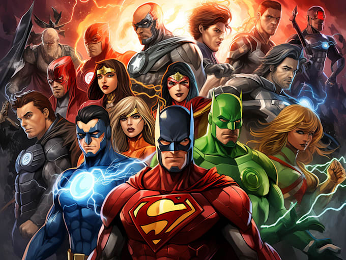 Create you into superhero comic cartoon character by Vaslean Fiverr