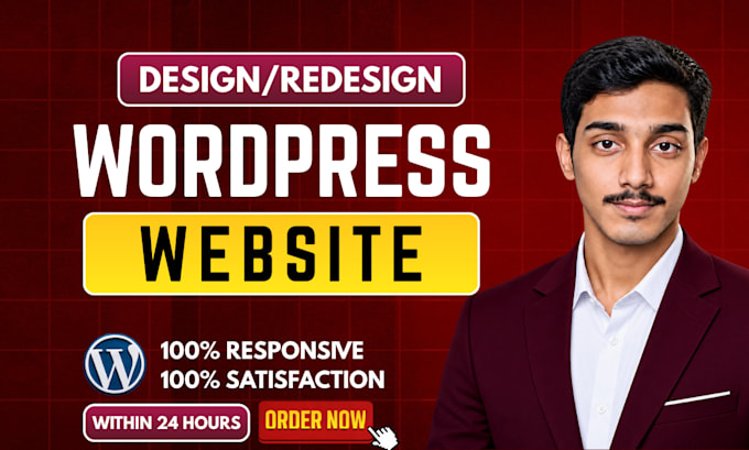 develop modern responsive wordpress website design and wordpress redesign