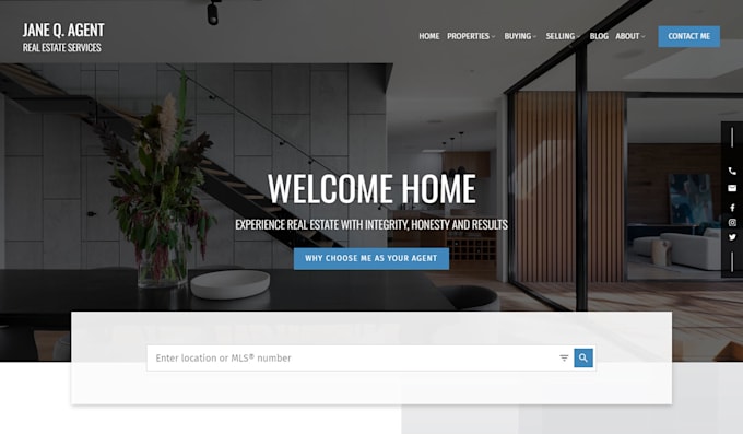 design custom real estate website with idx integration