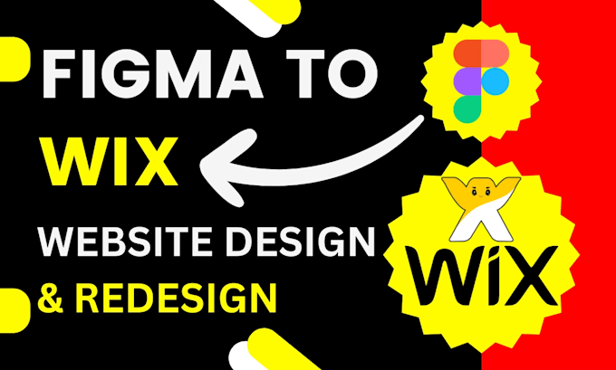 design or redesign figma to wix website