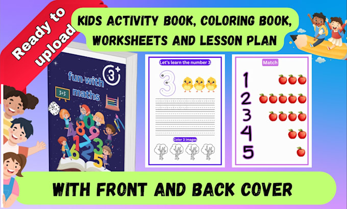 do kids activity worksheets and  coloring book