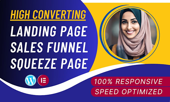 do wordpress landing page design, sales funnel, sales page, squeeze page