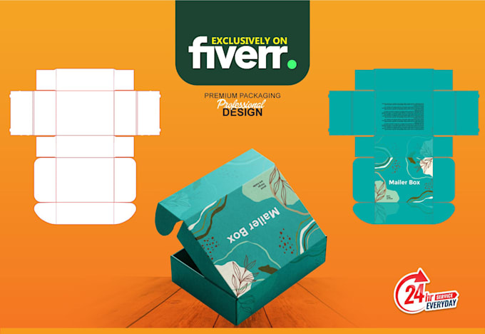 packaging box design, product box design, mailer box