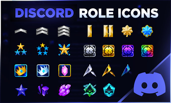 Create discord role icons, badges, emotes by Cstarkana | Fiverr