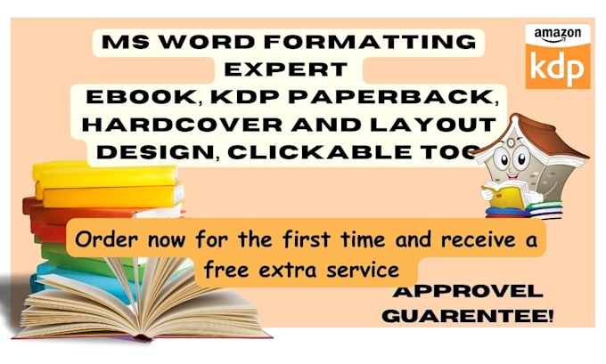 ms word formating expert  ebook,kdp paperback,hardcover and layout design