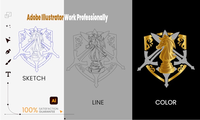 create custom vector line art illustration from image
