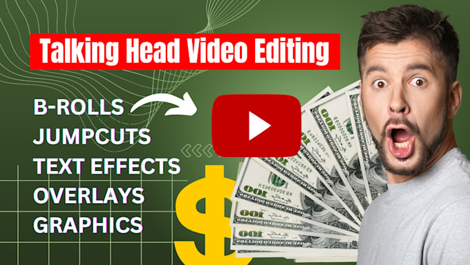 edit talking head videos with b rolls, text, graphics