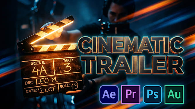 create a cinematic teaser trailer or youtube intro video in after effects