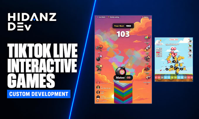 create custom interactive tiktok live games