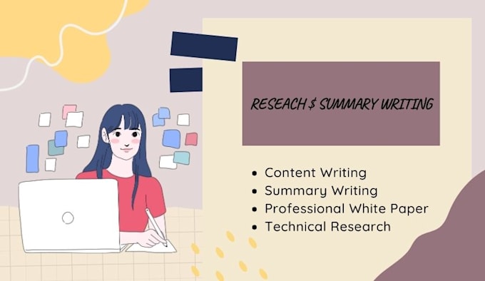 research and summarize your article