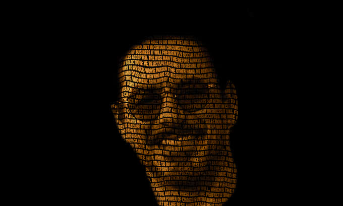 design word art, word cloud art, cloud tags and human text portrait in 1h