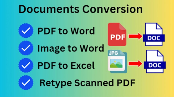 convert pdf to word, excel, doc, docx