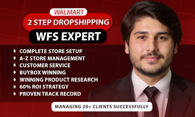 be your VA for walmart wfs and 2step dropshipping
