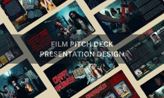Design screenplay film pitch deck web series film poster or tv shows