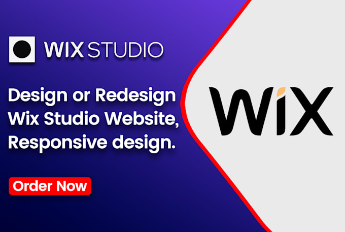 design or redesign wix studio website, responsive design