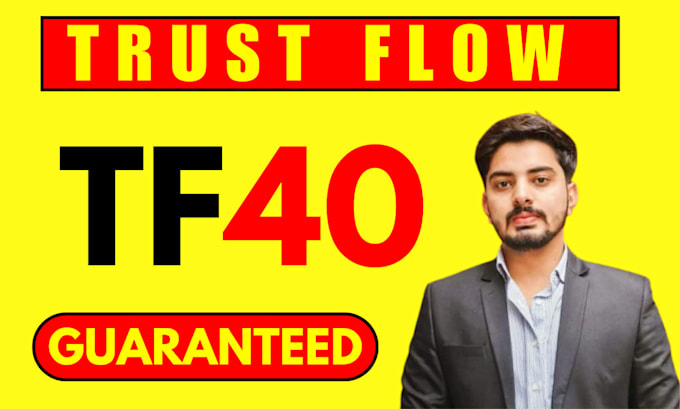 increase trust flow majestic tf 40 plus by seo backlinks