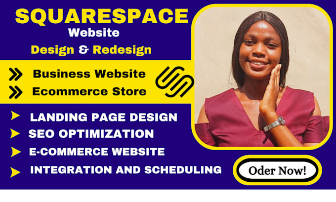 Build squarespace website design and redesign squarespace online store