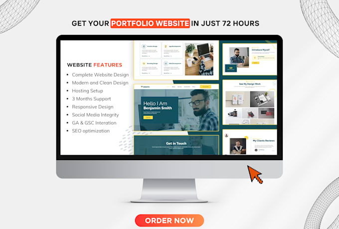 design professional portfolio website for you on wordpress