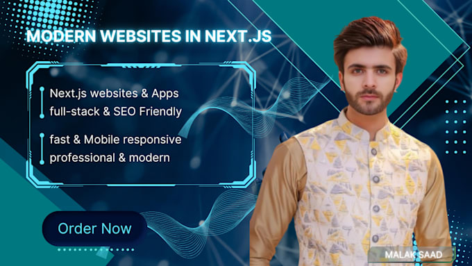 build a modern, fast, and responsive website in nextjs